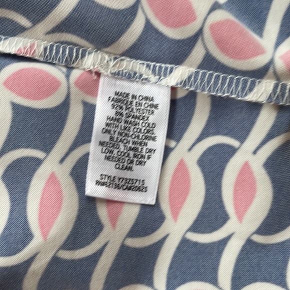 Guess XS Pink White Blue Criss Cross Open Back Halter Dress Fits Small t… - Picture 5 of 8